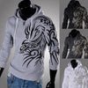 Winter Sweatshirts Dragon Printed Hooded Coat