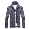 Slim-Fit Solid Men Overcoat Long-sleeved Coat